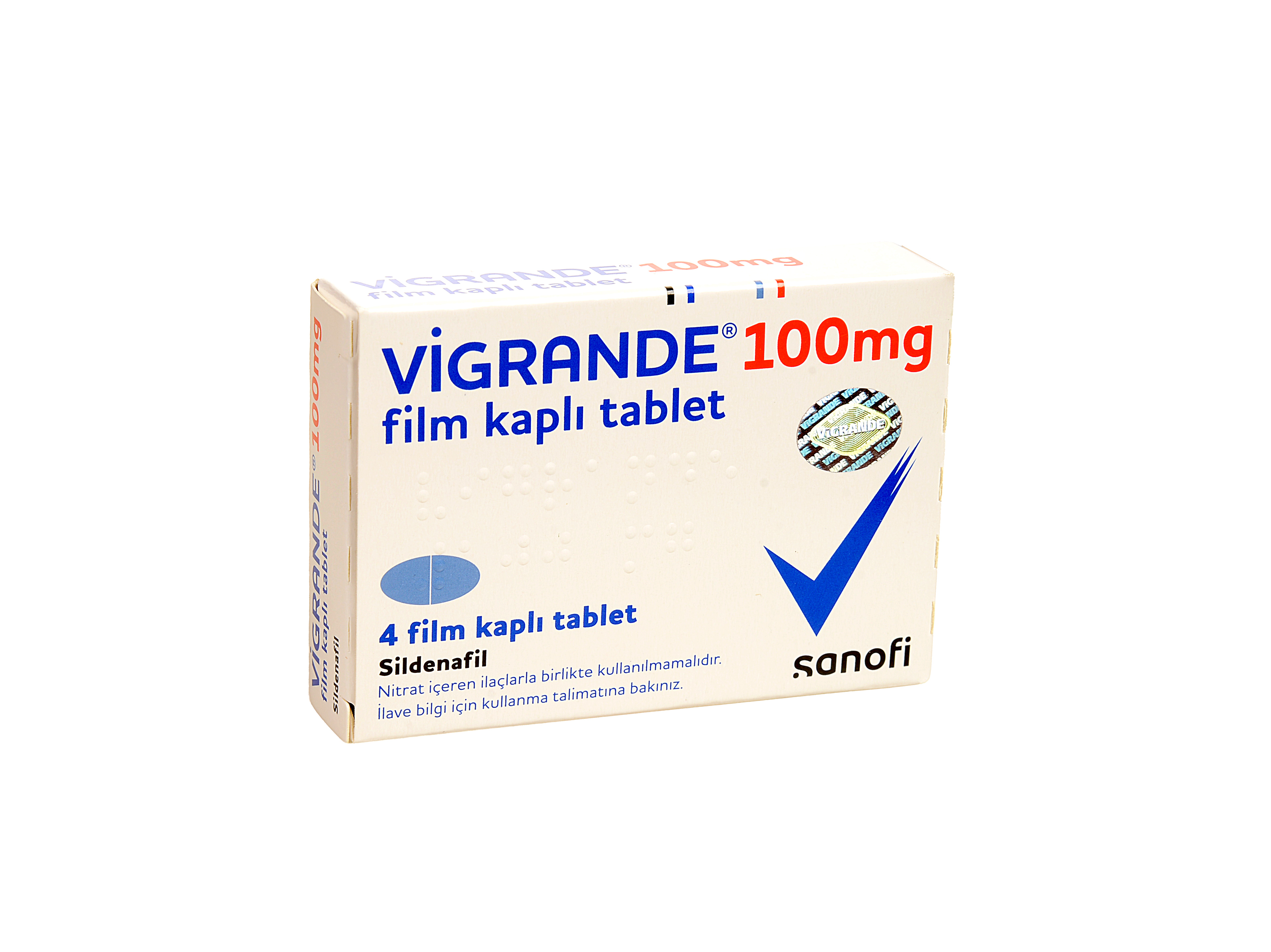 Vigrande 100 mg Film Kaplı Tablet